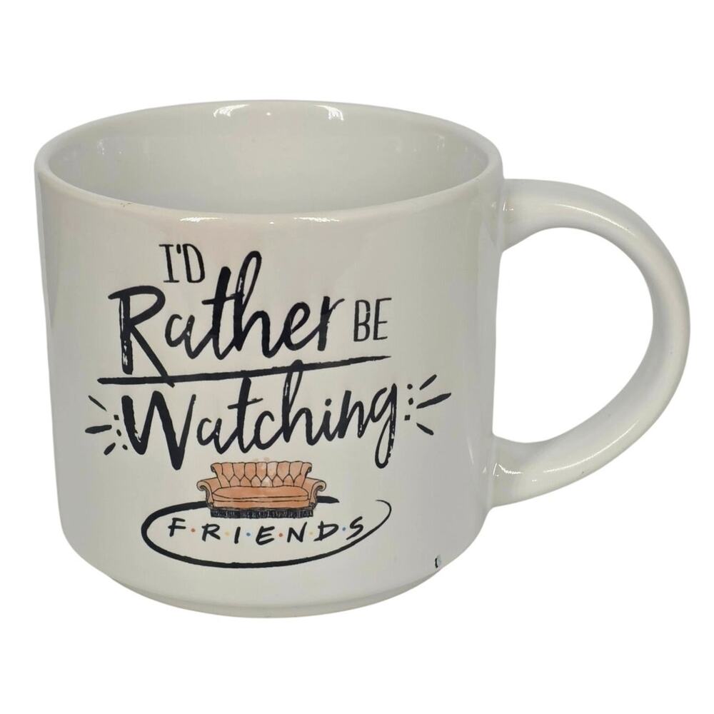 FRIENDS 25 YEARS ANNIVERSARY 14oz MUG – “I’D RATHER BE WATCHING FRIENDS” - WHITE